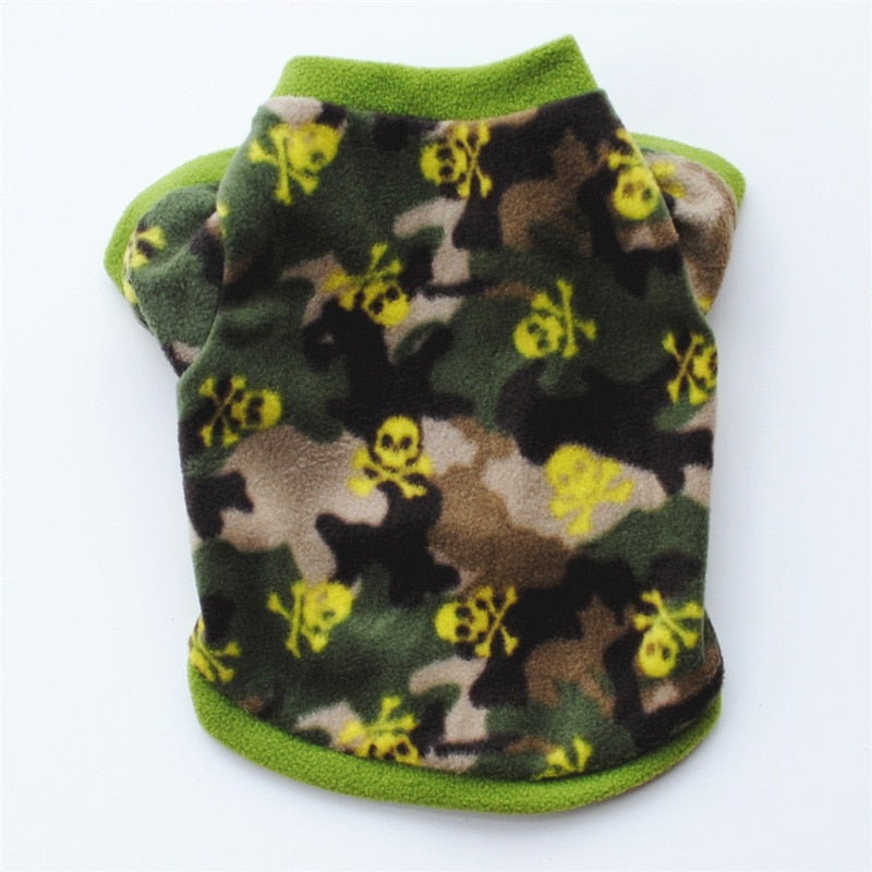 Warm Fleece Dog Pullover in a Range of Cute Designs