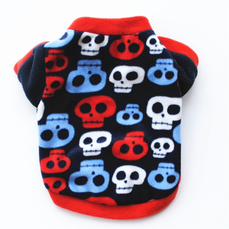 Warm Fleece Dog Pullover in a Range of Cute Designs