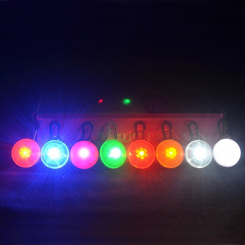 LED Flashlight For Dog/Cat Collar Glowing Pendant Night Safety
