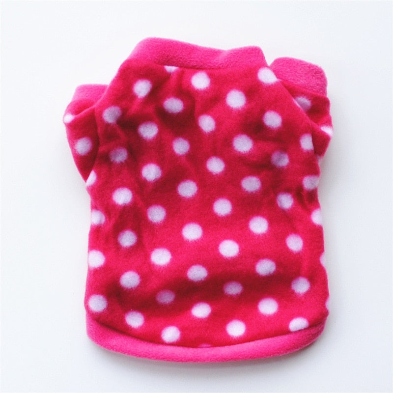 Warm Fleece Dog Pullover in a Range of Cute Designs
