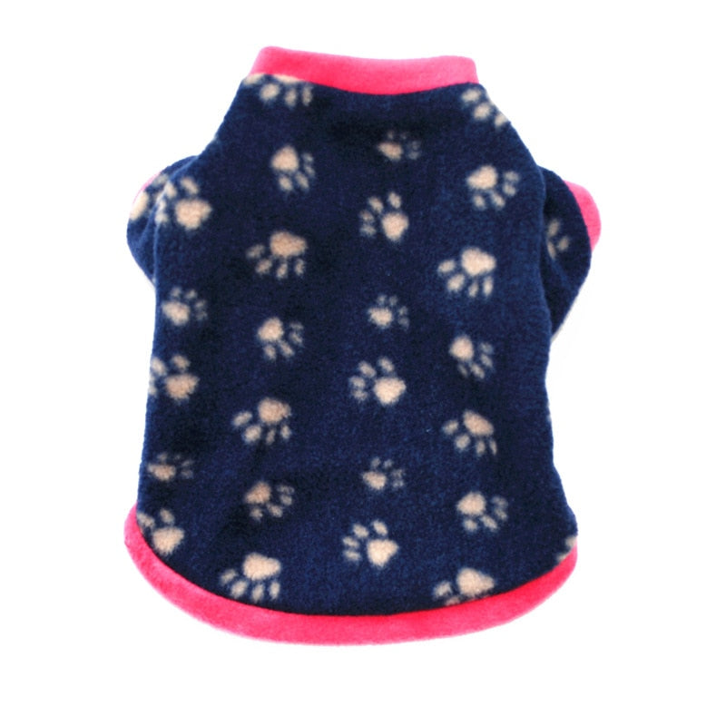 Warm Fleece Dog Pullover in a Range of Cute Designs