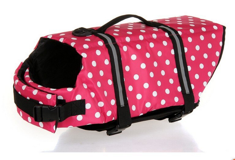 Dog Life Vest Summer Printed Life Jacket Dog Safety Swimwear