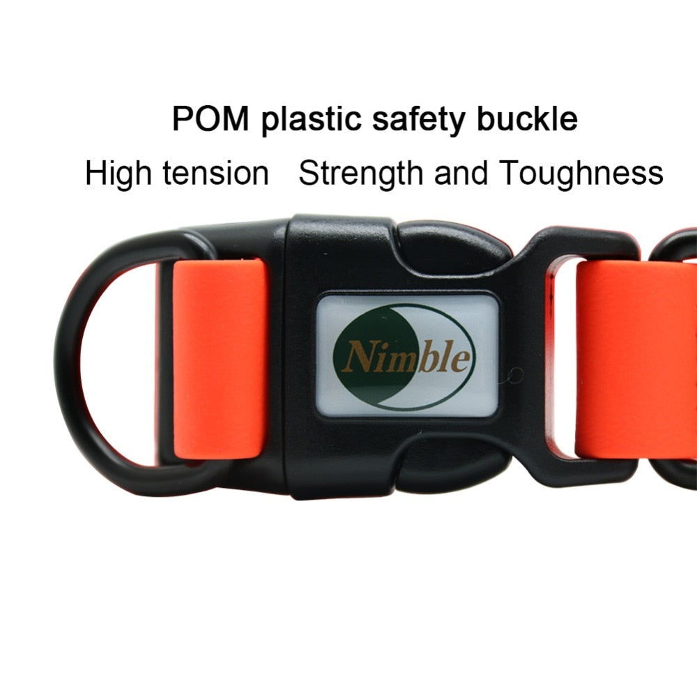 PVC waterproof Dogs Collar Easy to Clean
