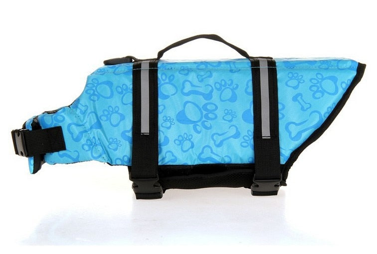 Dog Life Vest Summer Printed Life Jacket Dog Safety Swimwear