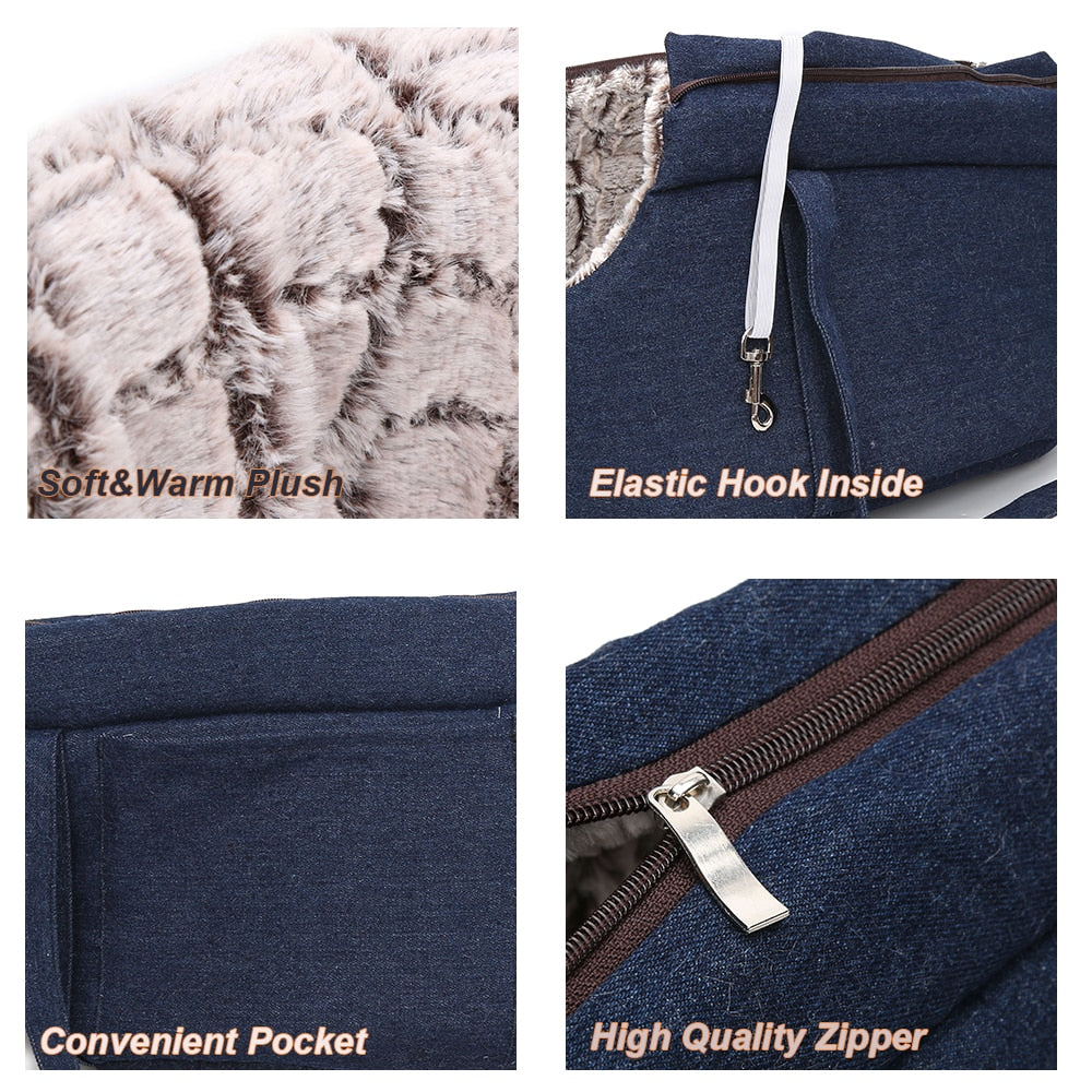 Pets Carrier for Cats Plush Warm and Snug for Superb Comfort