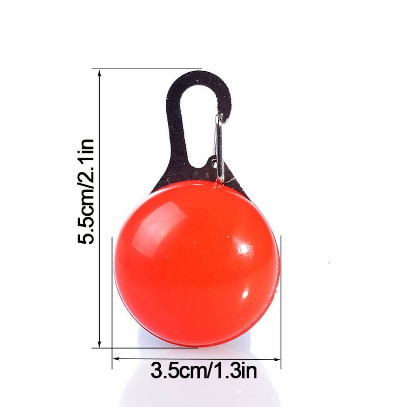 LED Flashlight For Dog/Cat Collar Glowing Pendant Night Safety