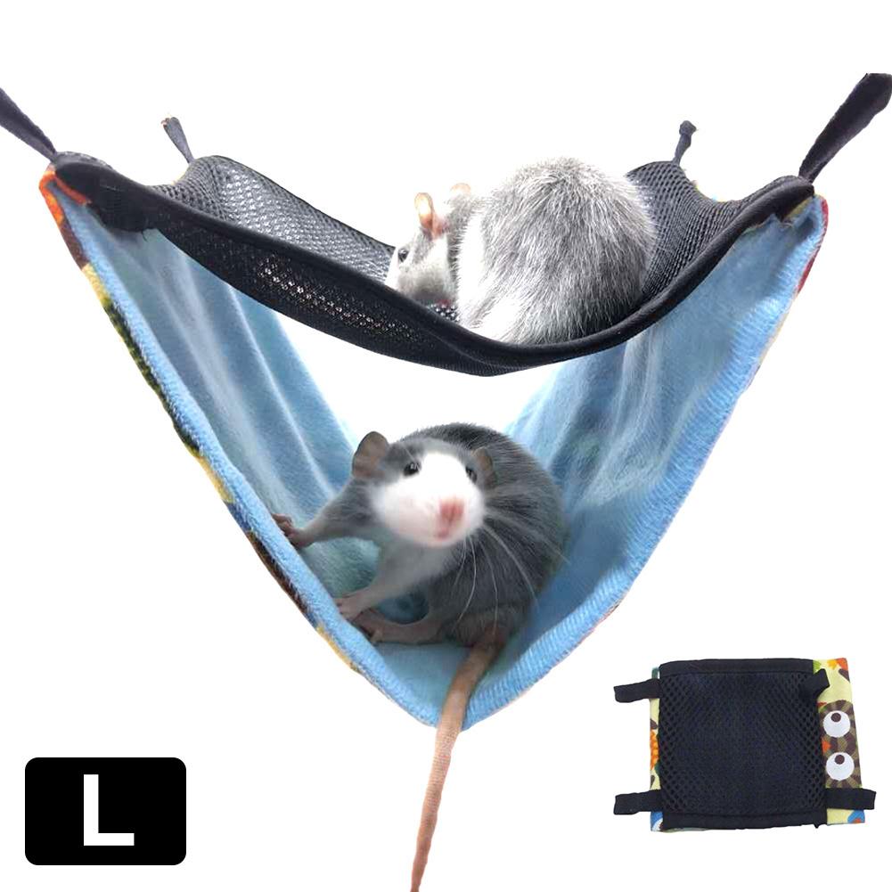 Double Layer Breathable Mesh Hanging Bed/Nest For Hamsters And Other Small Rodents