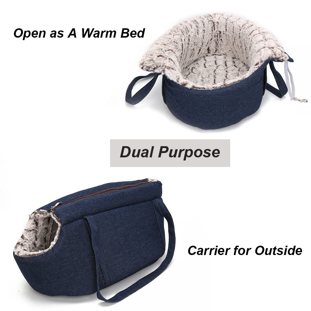 Pets Carrier for Cats Plush Warm and Snug for Superb Comfort
