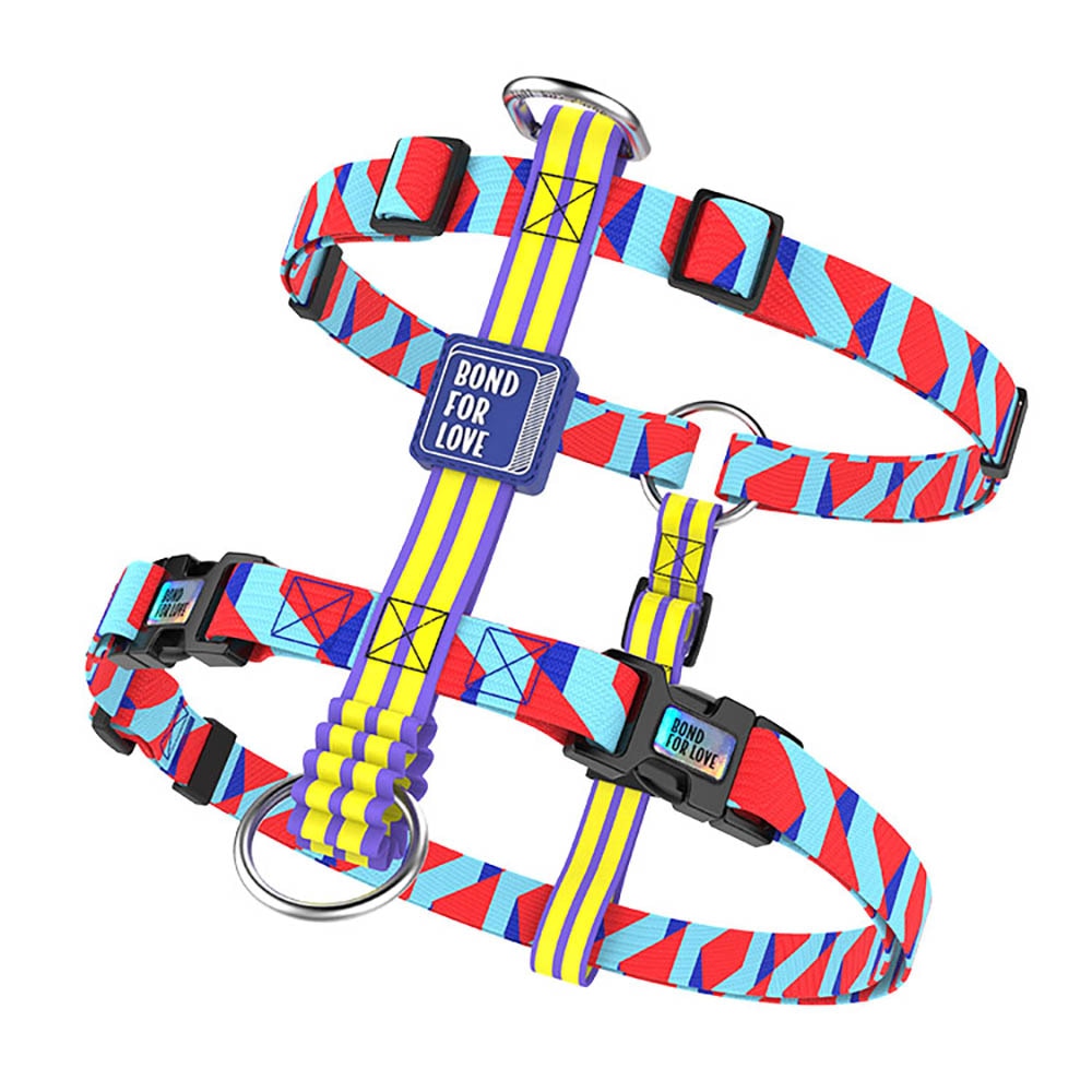 Printed Dog Harness Adjustable Vest