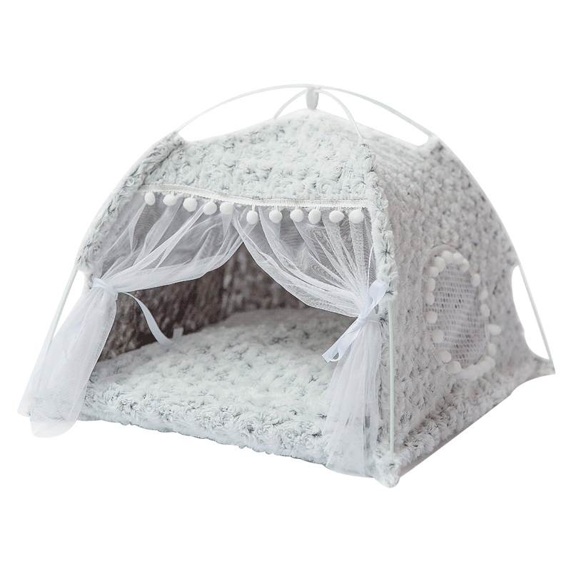 Winter Warm Cat Bed Foldable Tent House