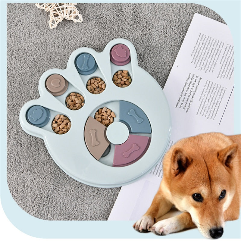 Dog Puzzle Toy Increase IQ Interactive Slow Food Dispenser