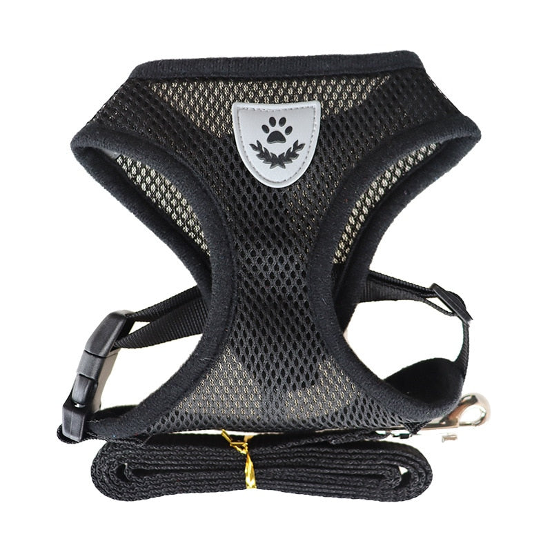 Nylon Mesh Harness And Lead Breathable for Small Dogs & Puppies