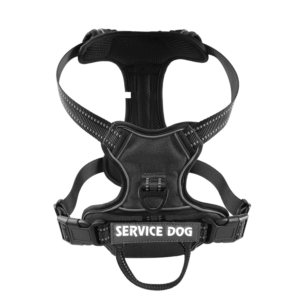 Nylon Adjustable Dog Harness Personalized Reflective Breathable