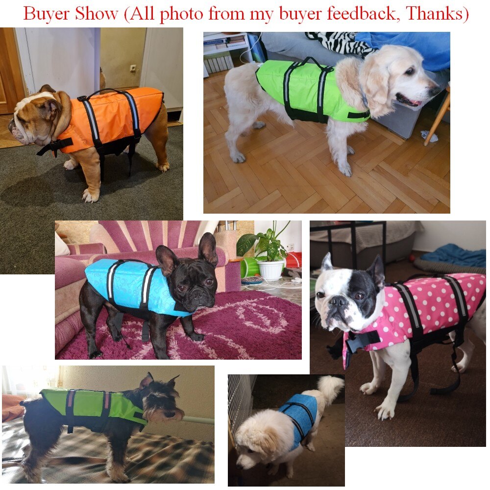 Dog Life Vest Summer Printed Life Jacket Dog Safety Swimwear