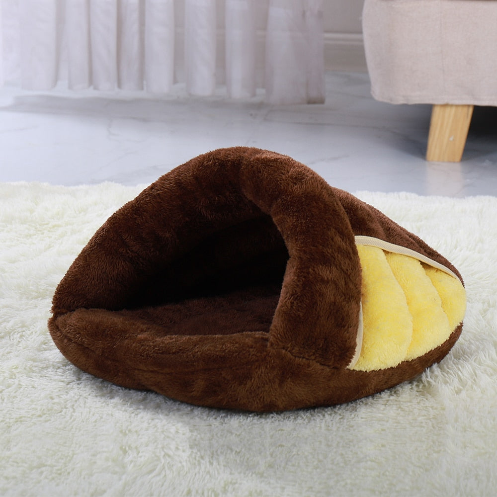 Warm Cat or Puppy Bed Cushion Cosy Basket