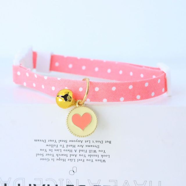 Adjustable Cat Collar(Includes a pendant, safety buckle & bells)