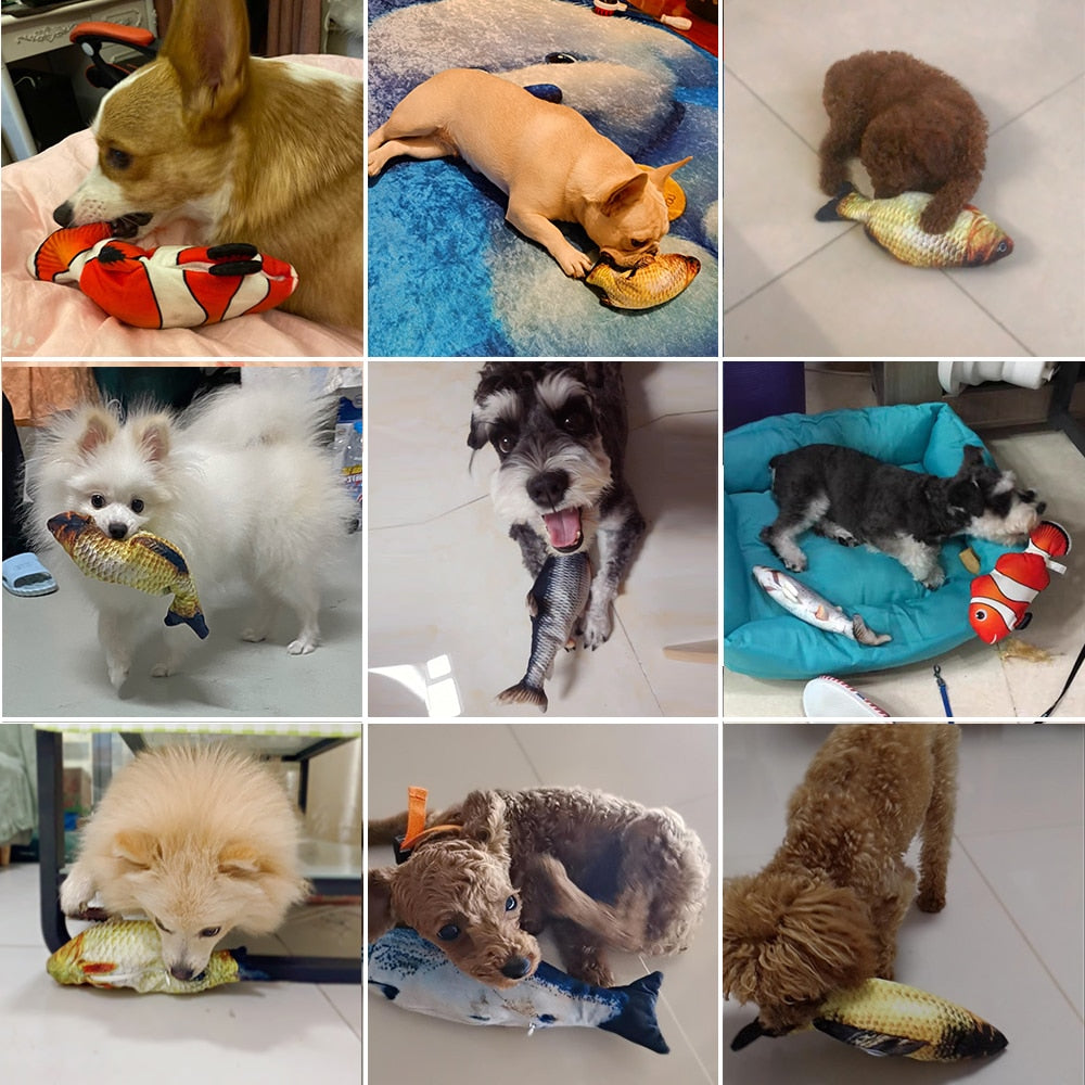 Interactive Electronic Floppy Fish Toys for Dogs