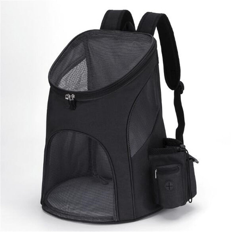 Breathable Waterproof Small Dog or Cat Rucksack with Bottle Holder(Available in 2 sizes)