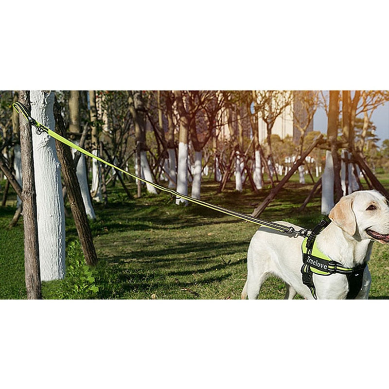 Truelove 7 In 1 Multi-Function Adjustable Dog Lead Hand Free Pet Training Lead Reflective Multi-Purpose Dog Lead