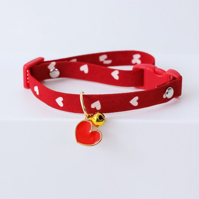 Adjustable Cat Collar(Includes a pendant, safety buckle & bells)