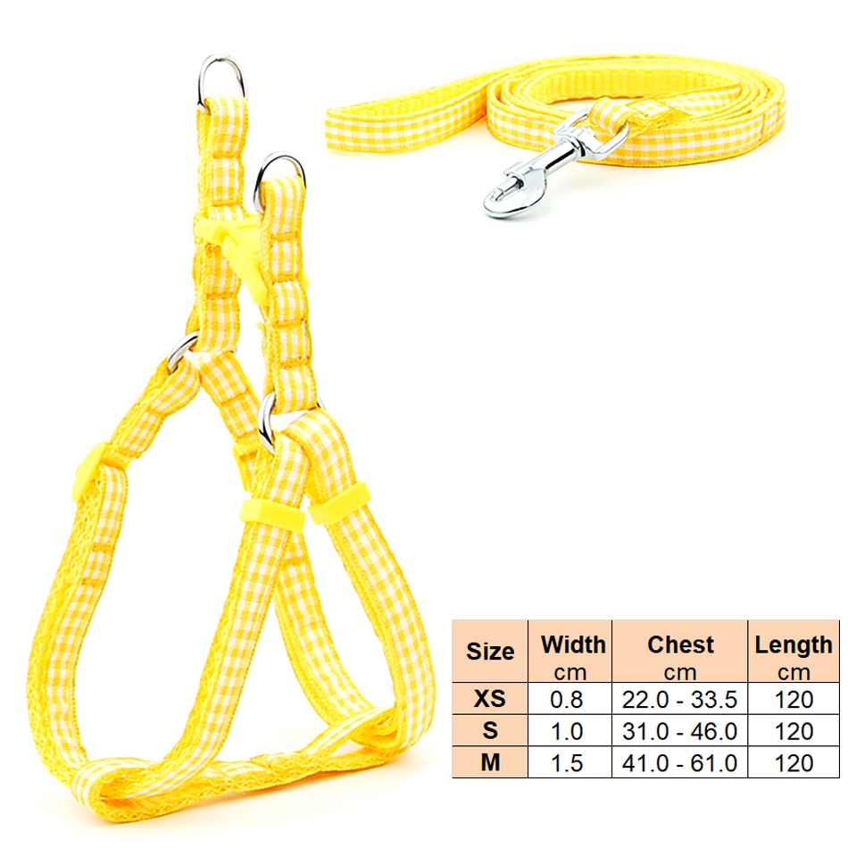 Small Dog Harness & Lead Adjustable