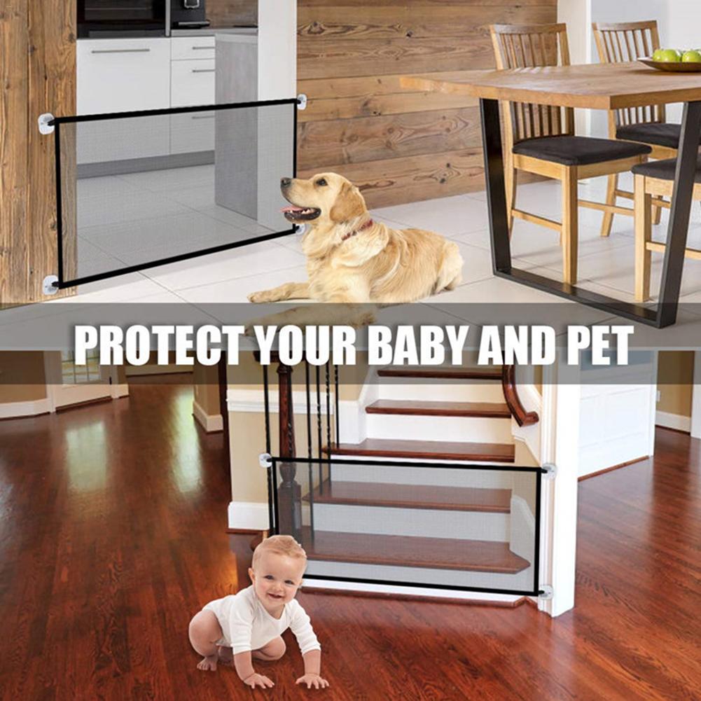 Pet Barrier/Fence Portable Folding Breathable Mesh Dog Gate