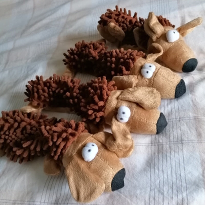 Durable Dog Plush Toy Animal Shape with Squeaky