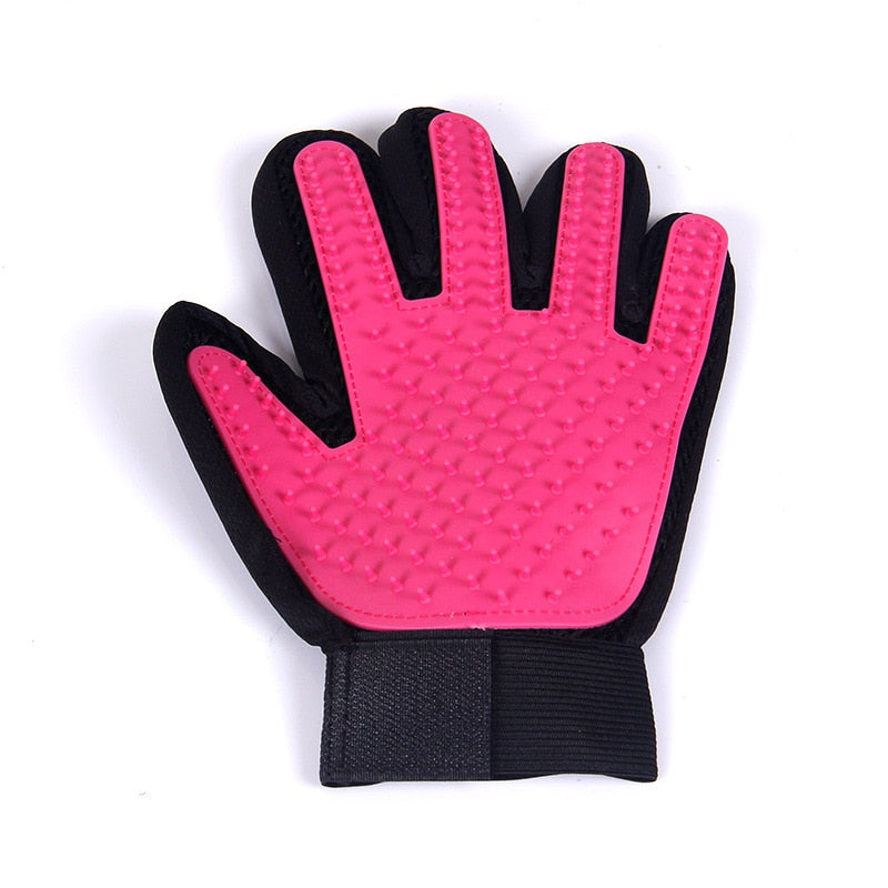 Cat & Dog Grooming Glove for Hair De-shedding & Grooming