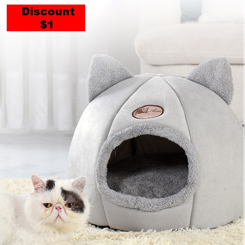 Sleep Comfort Cat Bed Cozy Cave Nest