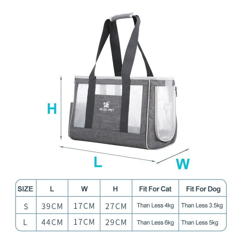 Breathable Pet Dog/Cat Single Shoulder Bag, Light, Portable