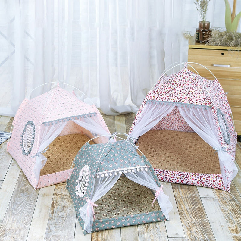 Cat Tent Bed The General Teepee Closed Cozy Hammock With Floor