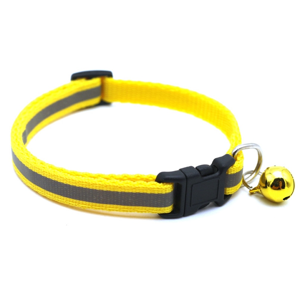 Reflective Nylon Dog Collar Night Safety Flashing Light Up Adjustable