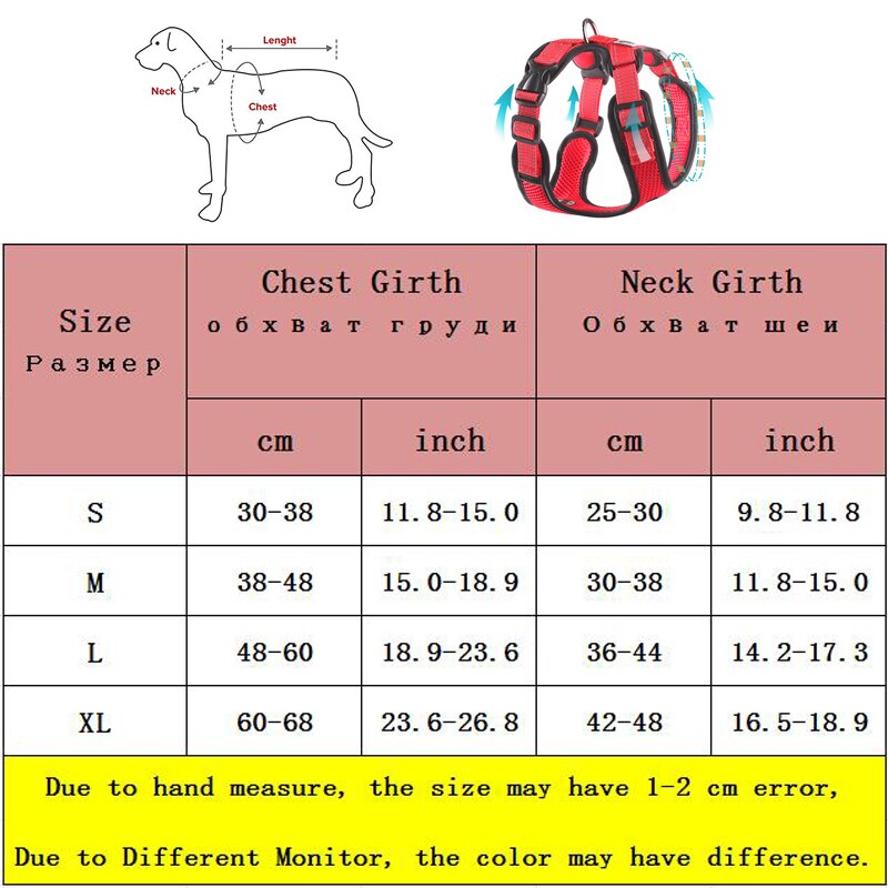 Adjustable Mesh Comfort Dog Harness(Available in different sizes and colours)