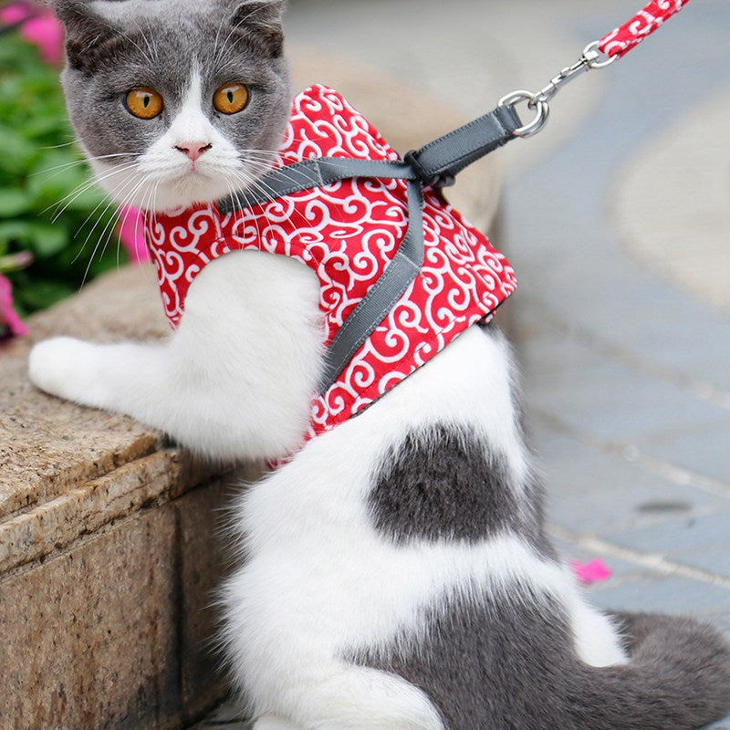 Cat Vest Outdoor Travel Harness & Lead Set