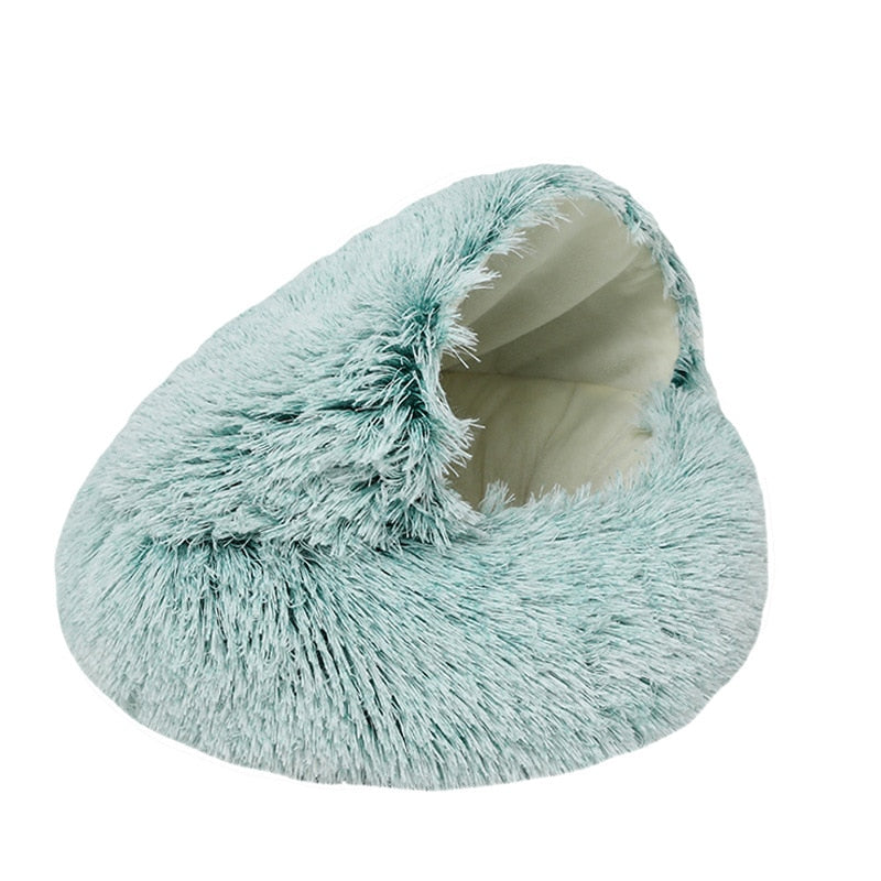 Comfy Soft Plush Bed/Den For Cats Or Small Dogs