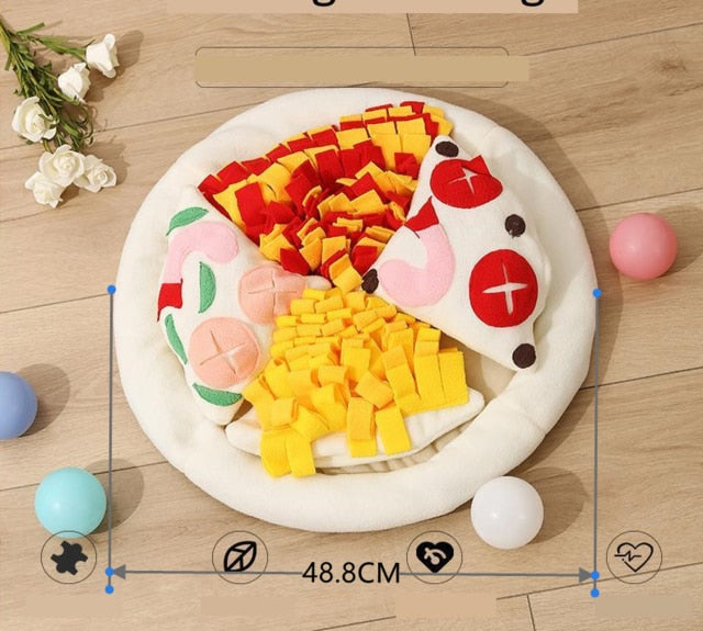 Dog Snuffle Mat & Puzzle Toy Increases IQ & Slow Dispensing Feeder