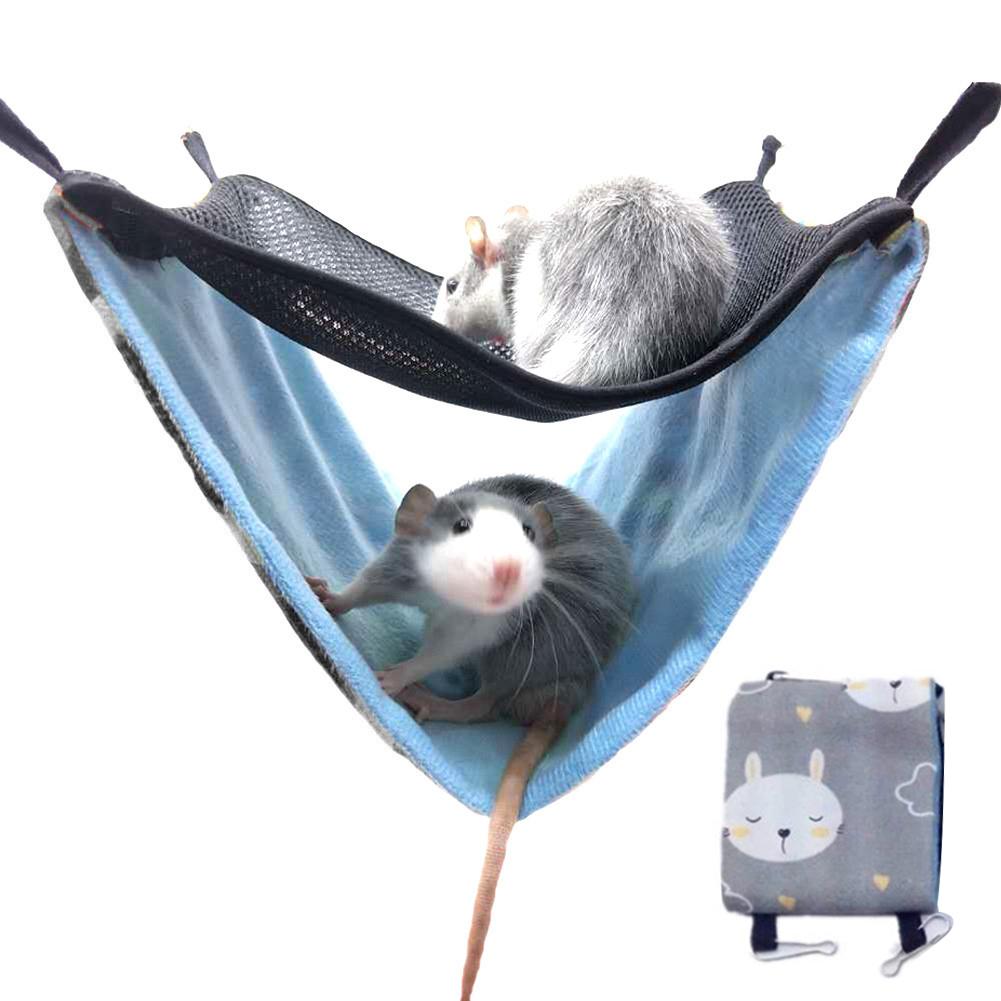 Double Layer Breathable Mesh Hanging Bed/Nest For Hamsters And Other Small Rodents