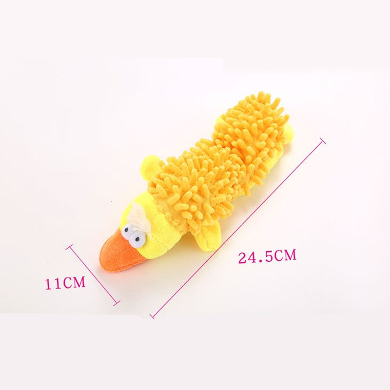 Durable Dog Plush Toy Animal Shape with Squeaky