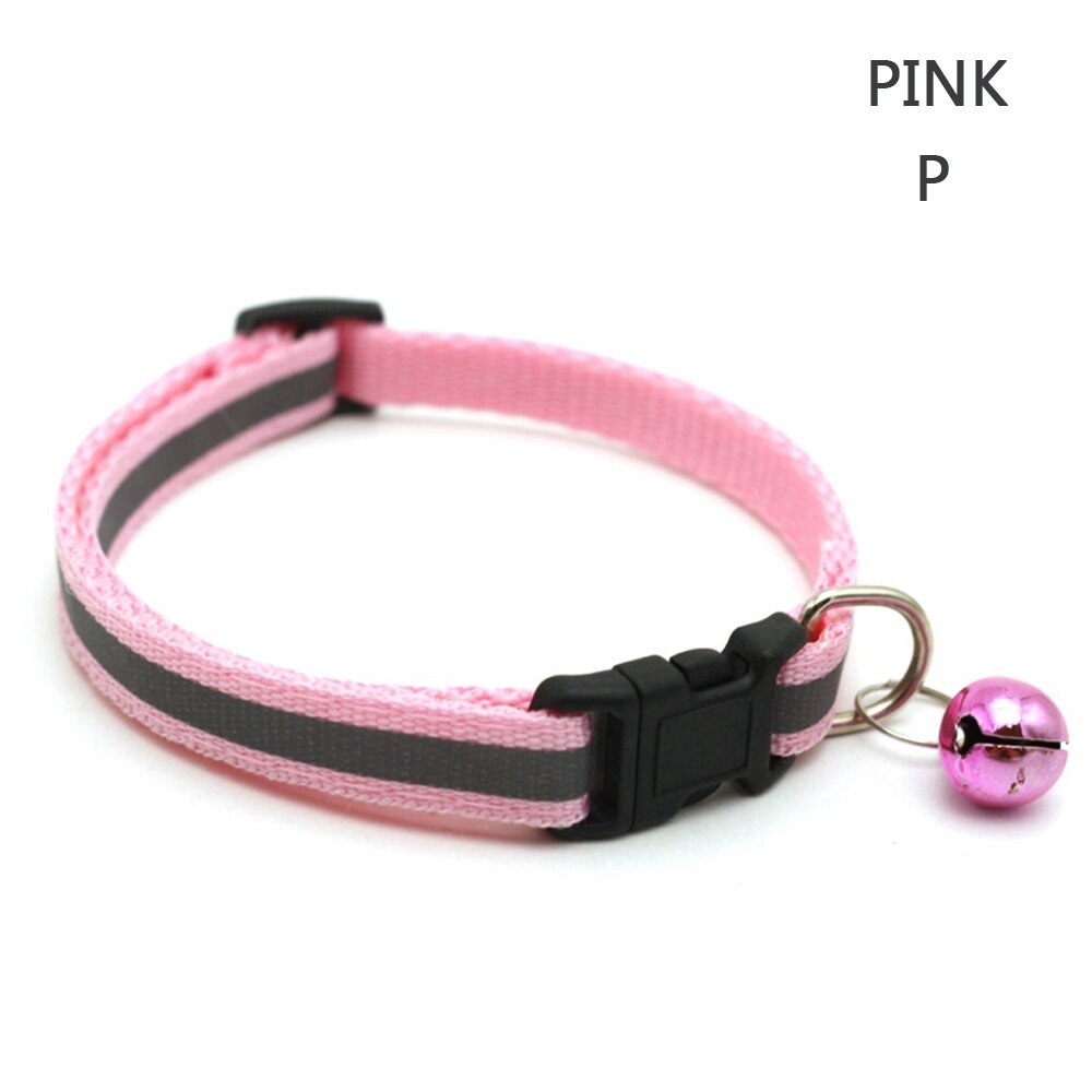 Reflective Nylon Dog Collar Night Safety Flashing Light Up Adjustable