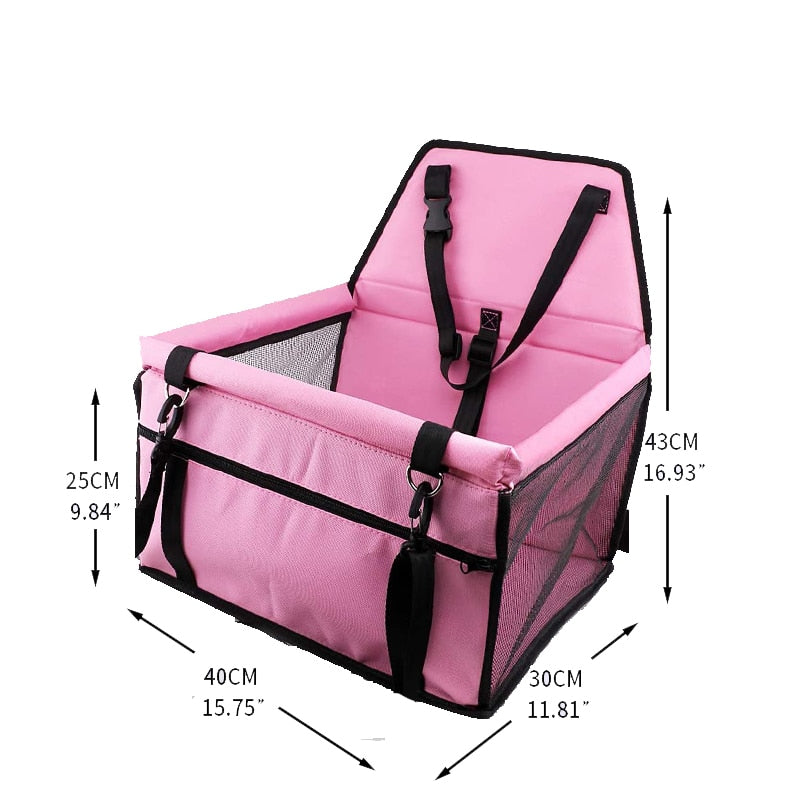 Dog Car Seat Waterproof Basket Folding Hammock Carriers Bag For Travel Safety