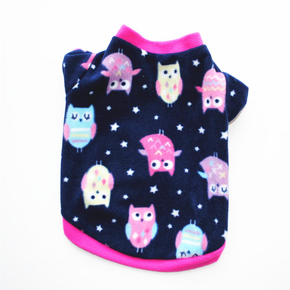 Warm Fleece Dog Pullover in a Range of Cute Designs