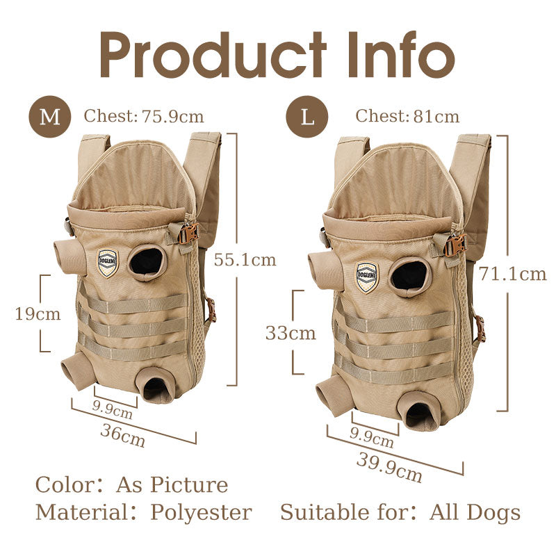 Front Dog Backpack Designer Shoulder Carrier Bag For Hiking Outdoors & Traveling