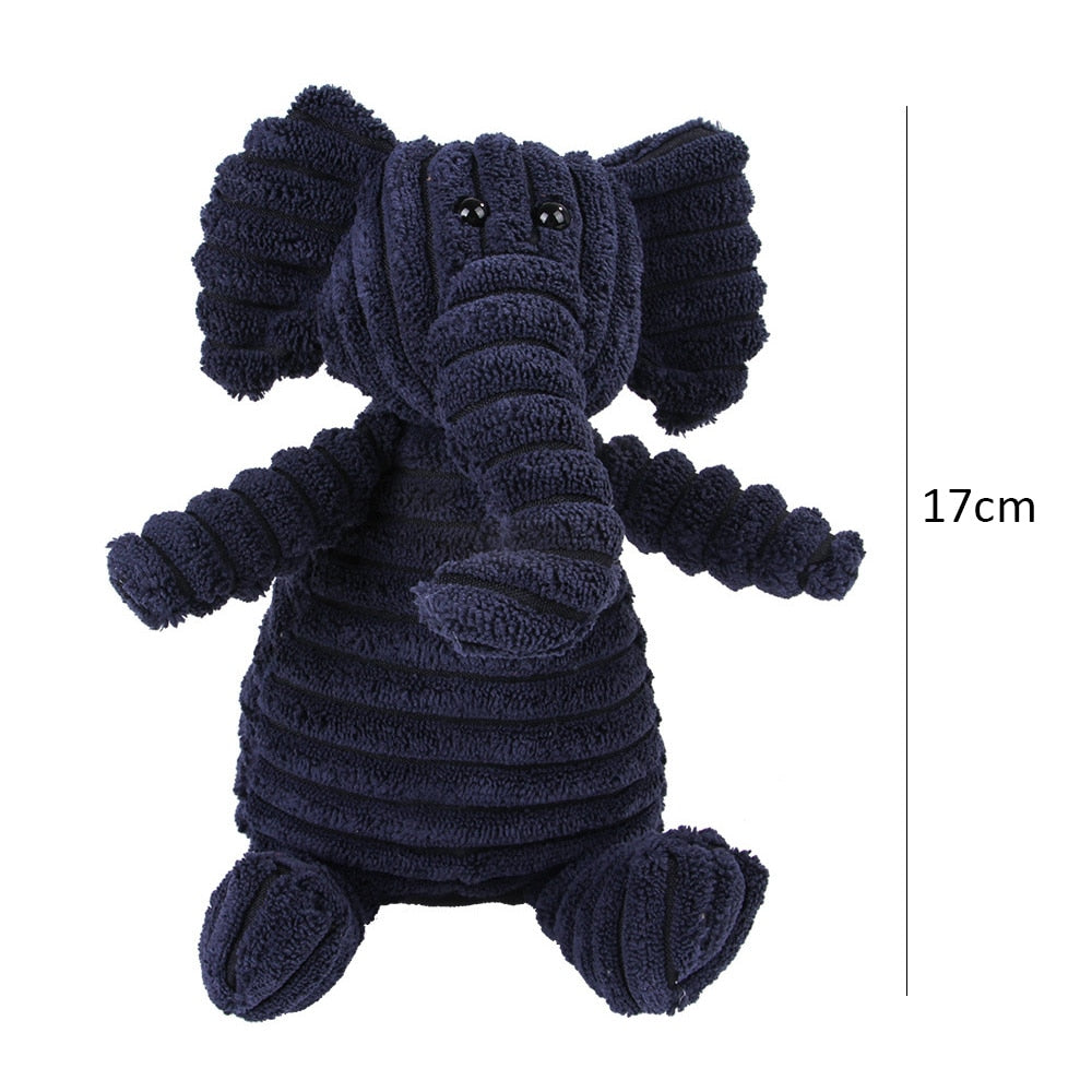 Corduroy Dog Toys Animal Design with Squeaky Bite Resistant