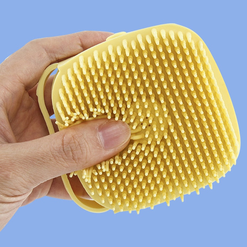 Dog/Cat Bath Massage Brush with Soft Safe Silicone