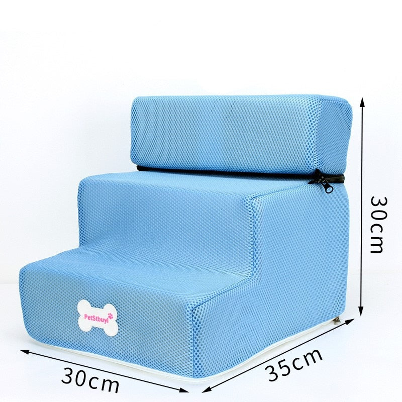 Dog Stairs 3 Steps Stairs for Small Dog or Cat Anti-slip Removable