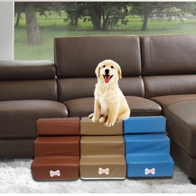 Dog Stairs 3 Steps Stairs for Small Dog or Cat Anti-slip Removable