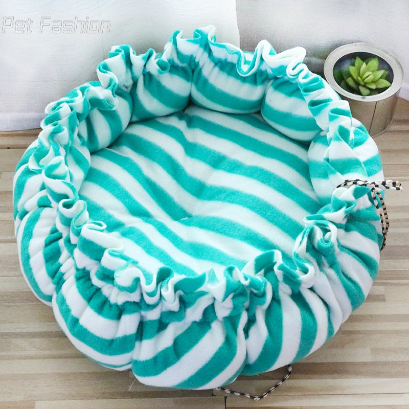 Round Cat Bed Cushion Warm Washable Sofa Soft for Sleeping