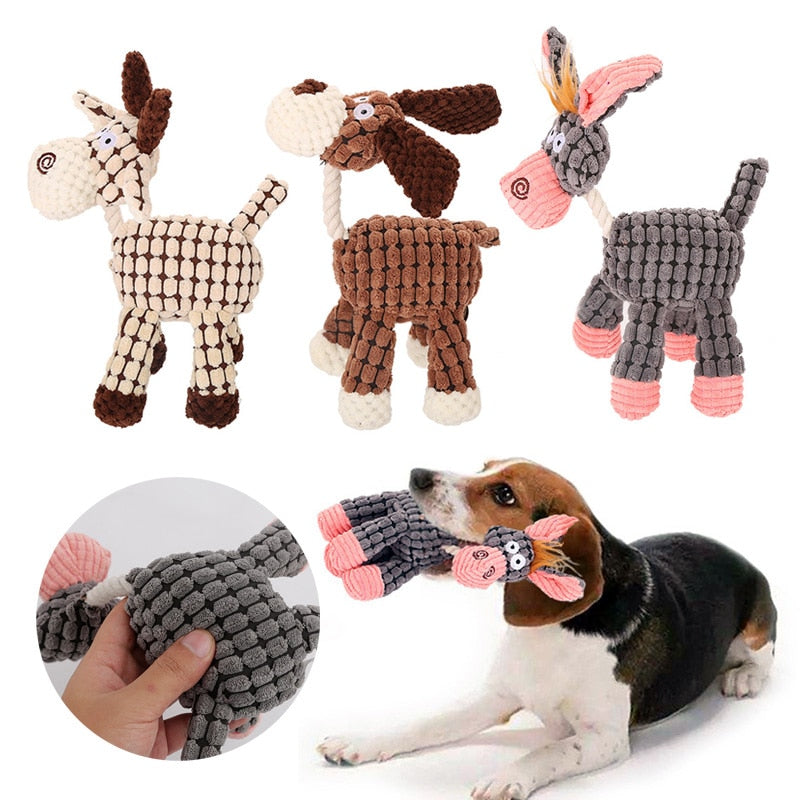 Funny Toy Animal Chews For Dogs and Puppies with Squeaker