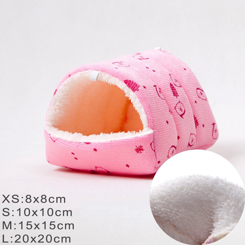 Mini Soft Animal Hammock/Nest Cushion House/Cave For Hamsters And Other Small Rodents