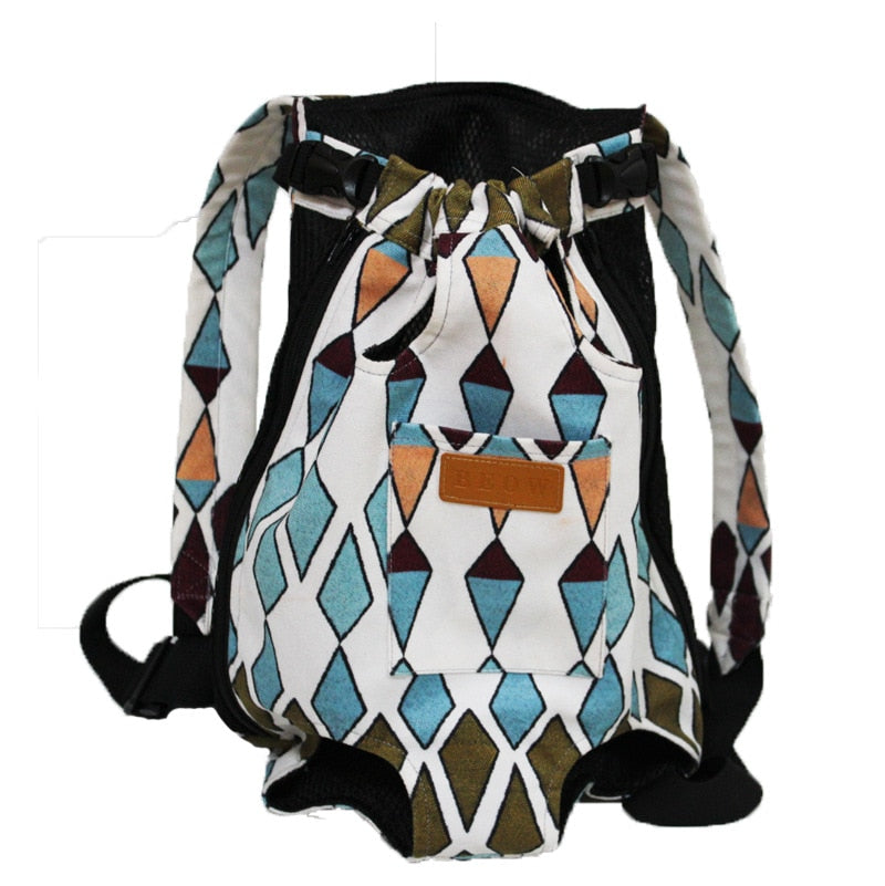 Mesh Dog Carrier Adjustable Backpack Breathable Outdoor Travel